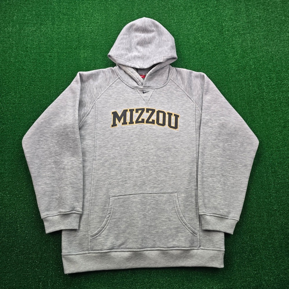 Missouri Tigers Nike Team Hoodie Sweatshirt Womens XL Gray Pullover NCAA Vintage